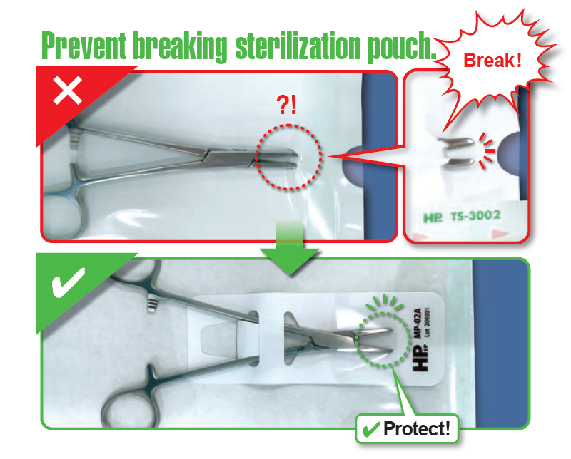 Instrument fixing sheet for sterilization