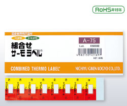 Combination temperature label A