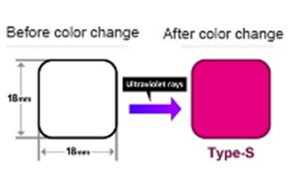 uv before color change and after color change